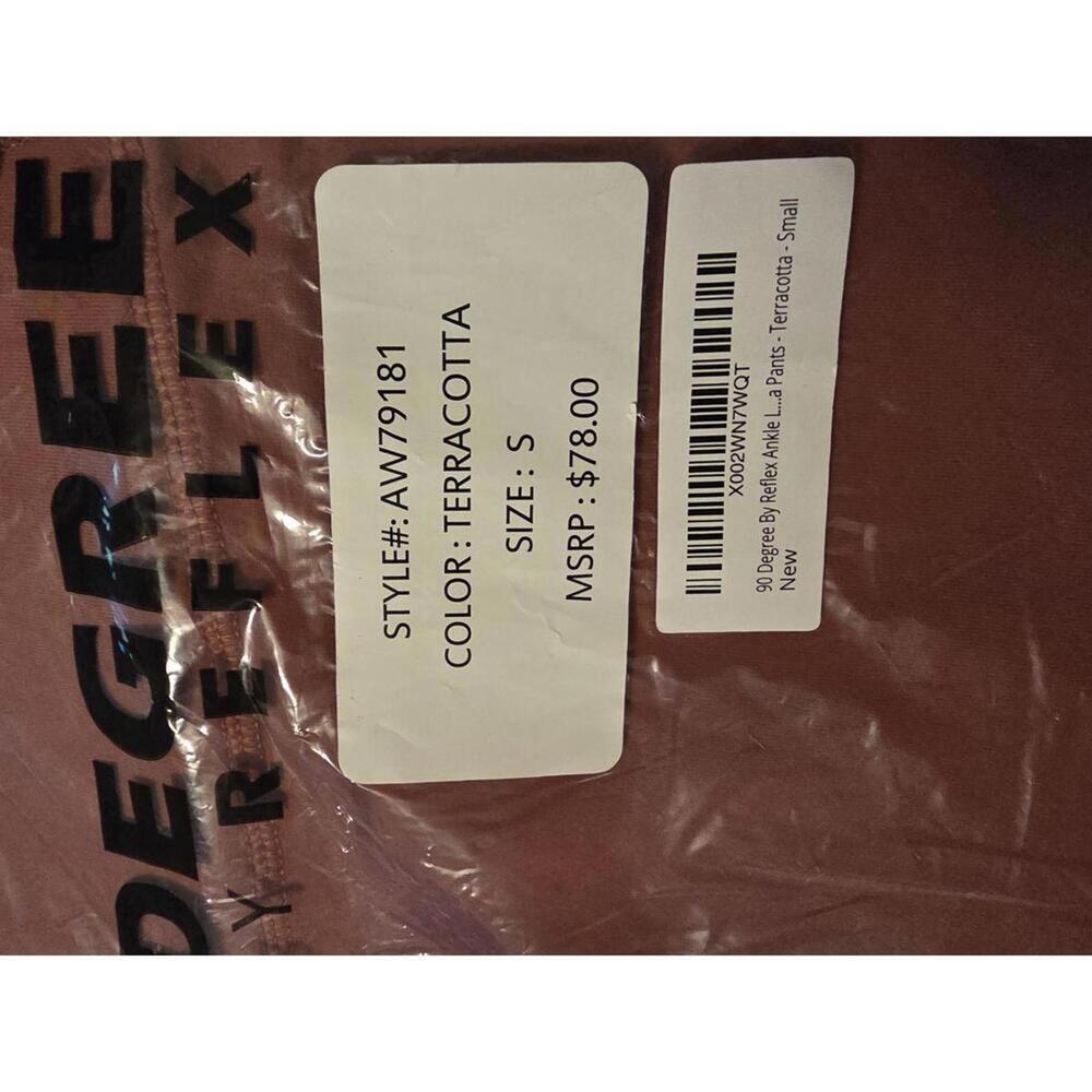 Women's 90 degree by Reflex Leggings Color Terracotta  Size Small
